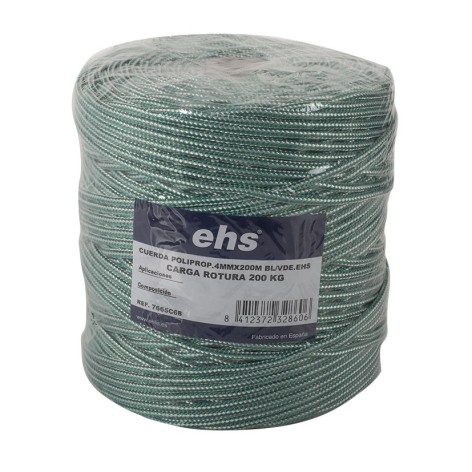 CUERDA POLIPROP.4MMX200M BL/VDE.EHS