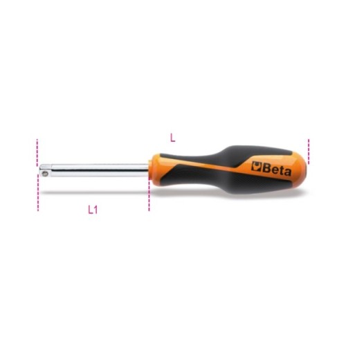 MANGO RECTO MACHO 1/4" BETA TOOLS