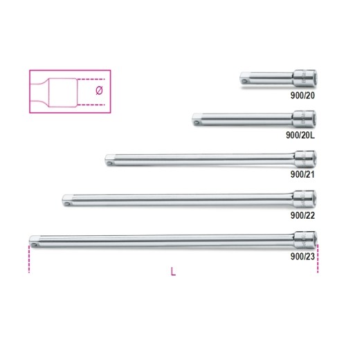 ALARGADERAS CUADRADO 1/4" BETA TOOLS