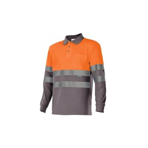 Polo Alta Visibilidad Manga Larga Bicolor