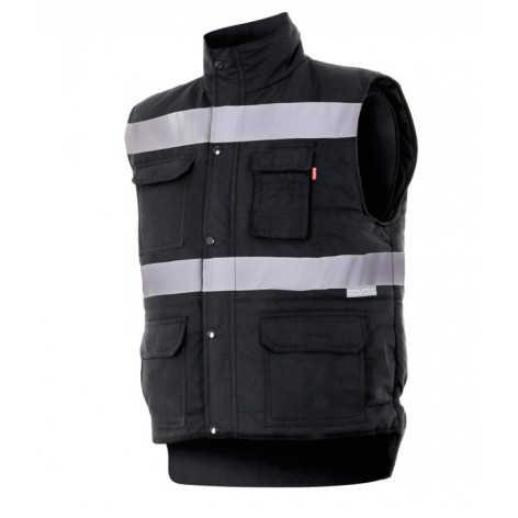 Chaleco con cintas acolchado multibolsillos